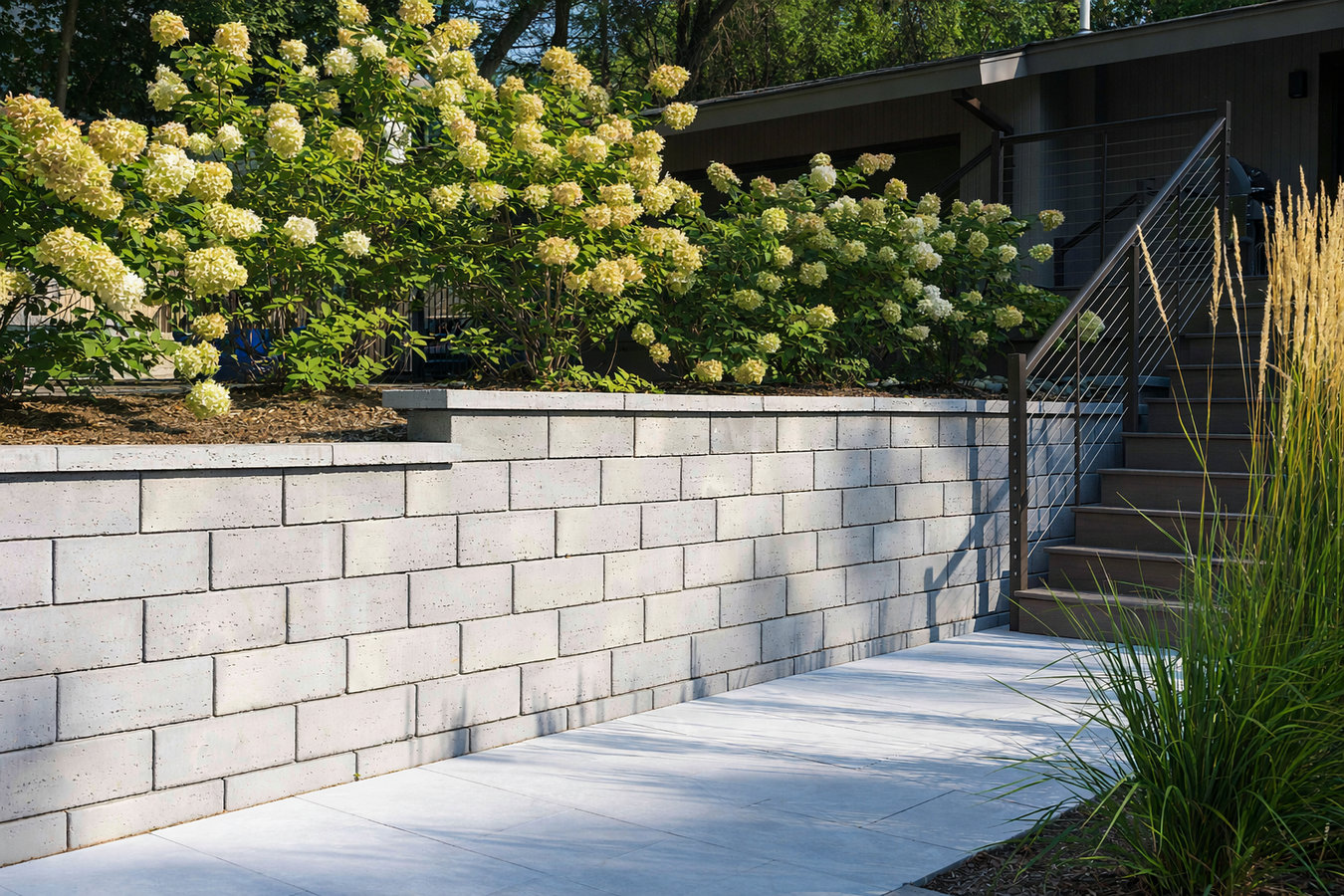 Concrete block walls