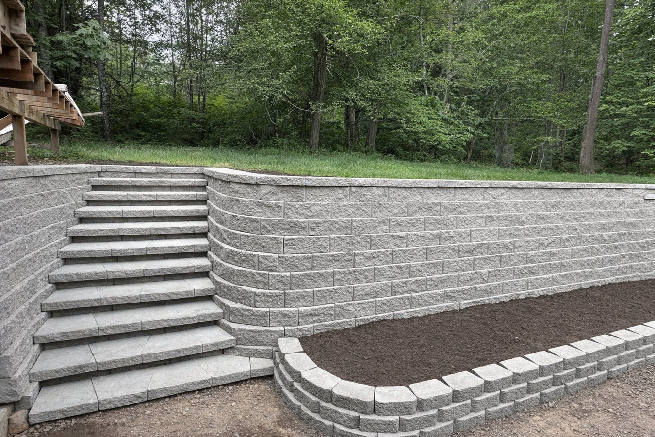 Retaining wall construction